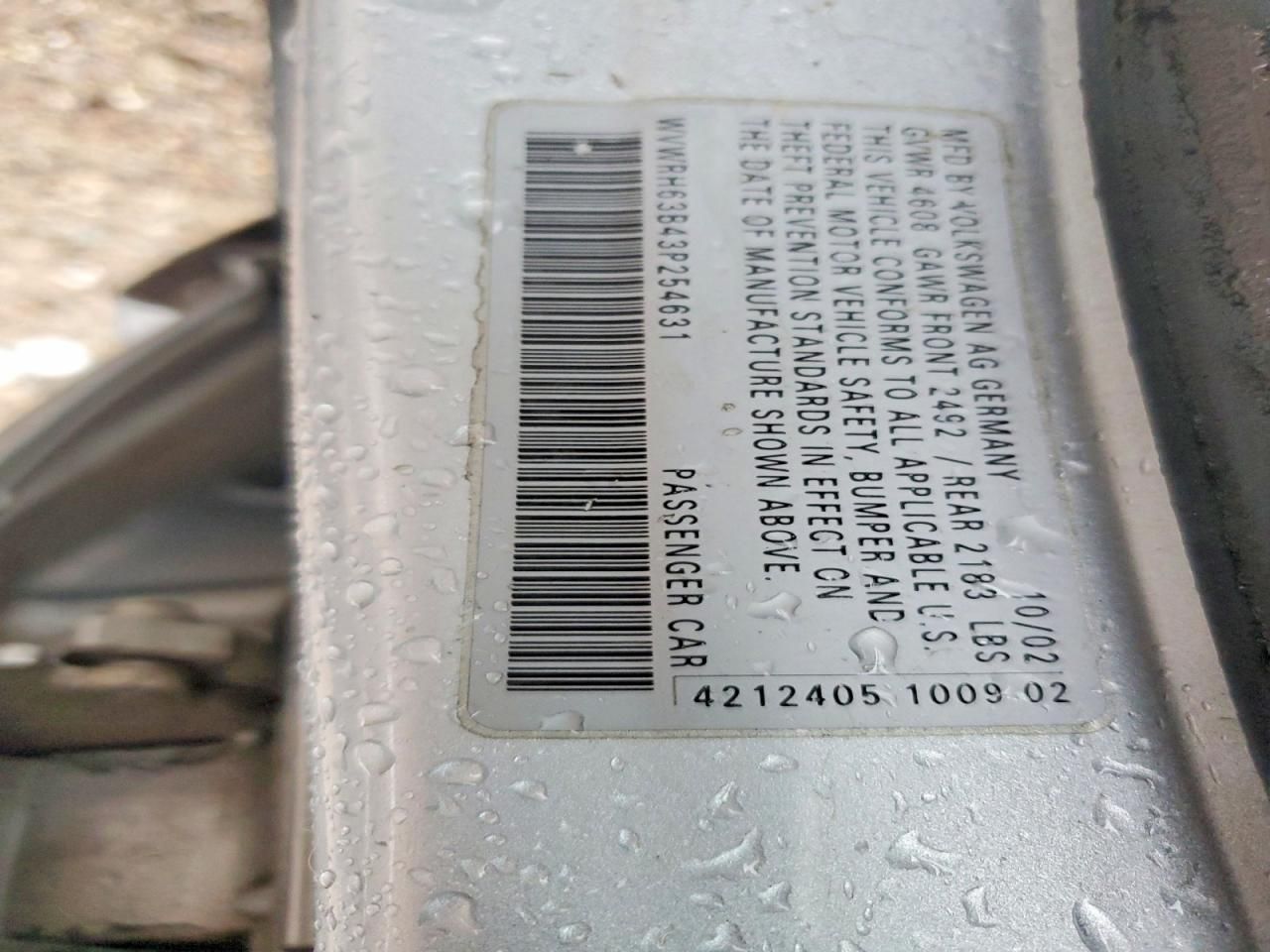 2003 Volkswagen Passat glx