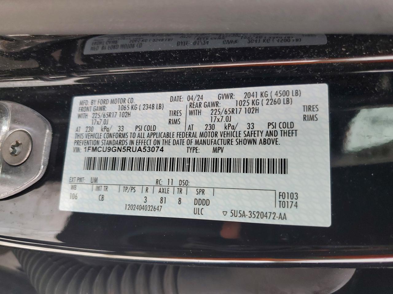 2024 Ford Escape Active