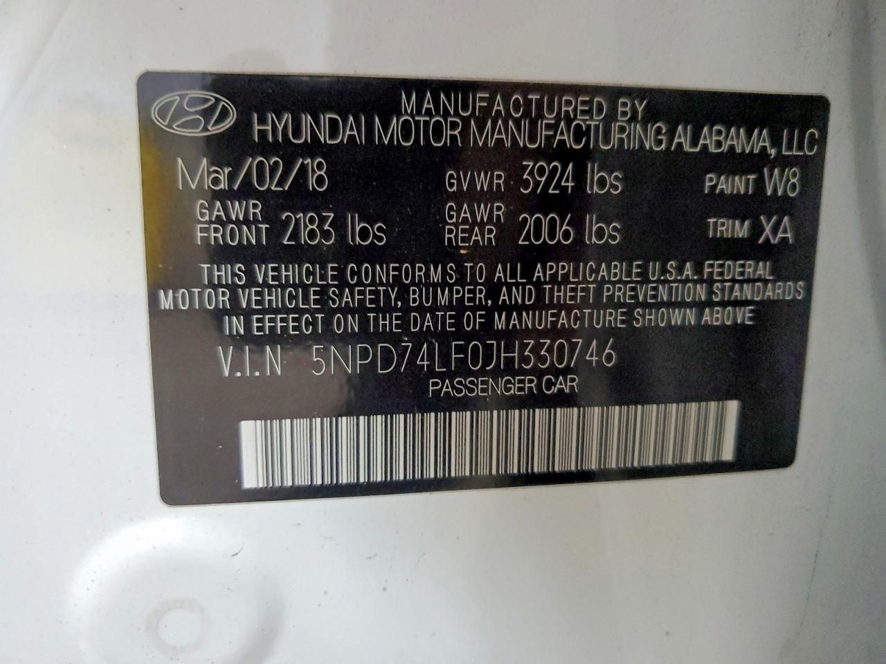 2018 Hyundai Elantra se