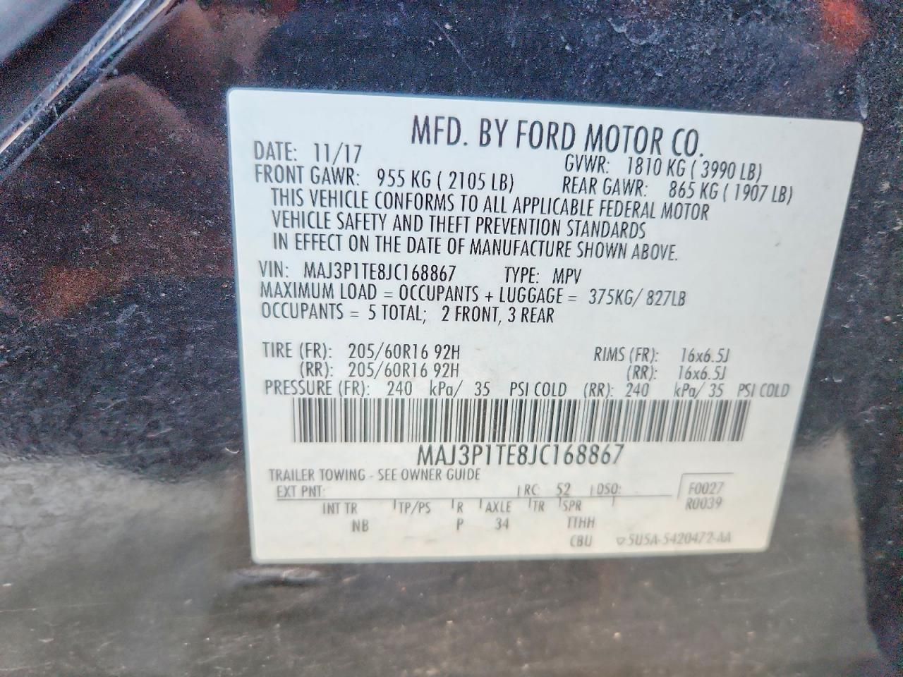 2018 Ford Ecosport se