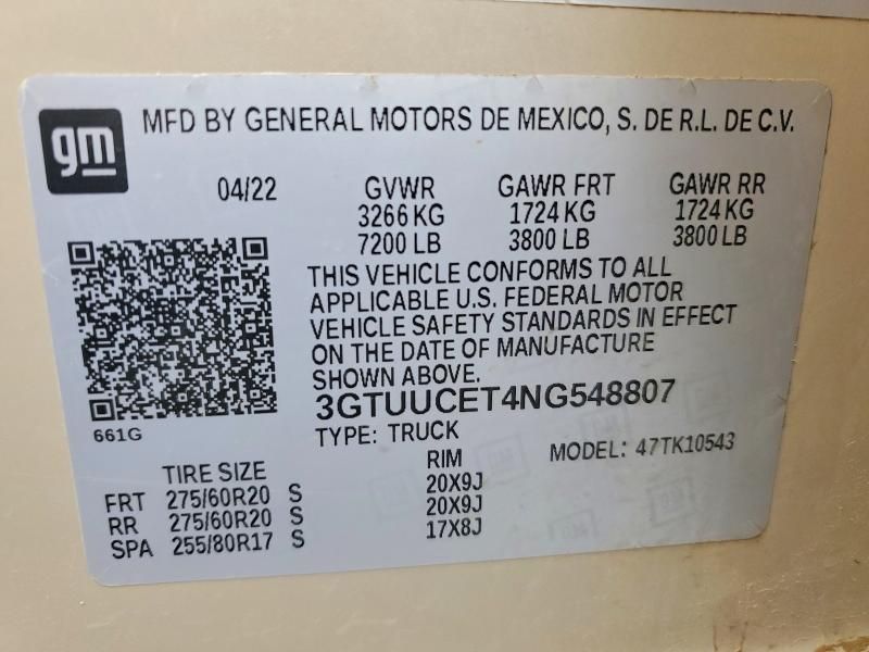 2022 GMC Sierra K1500 Elevation