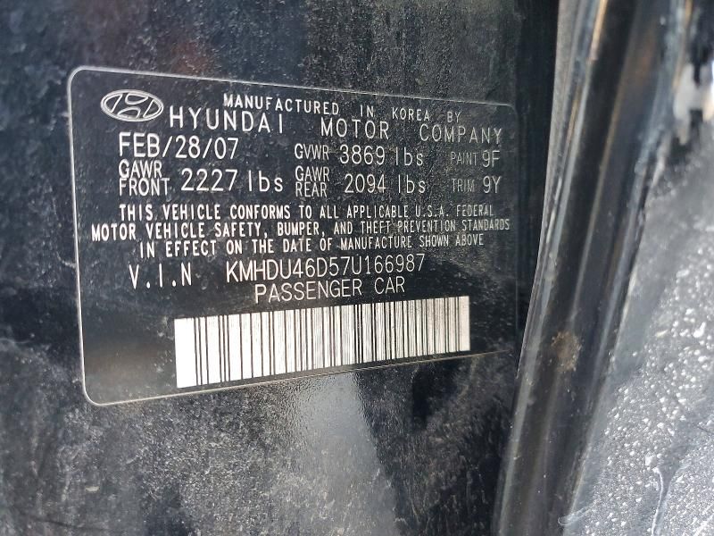 2007 Hyundai Elantra gls
