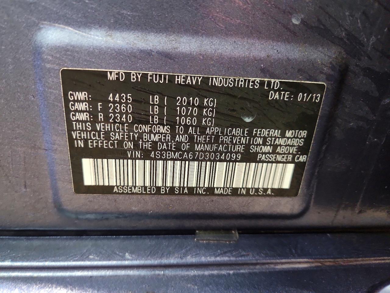 2013 Subaru Legacy 2.5i