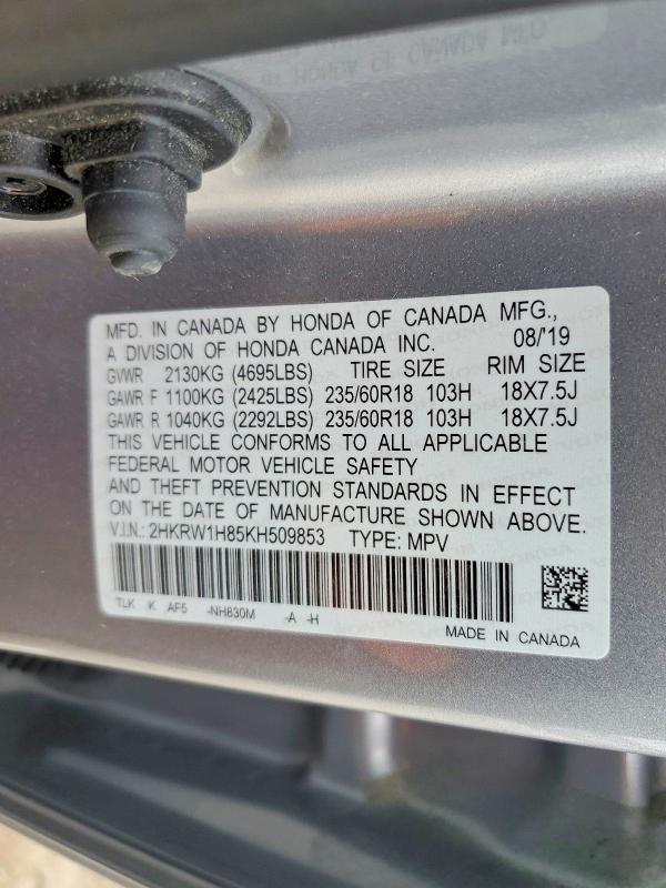 2019 Honda Cr-v exl