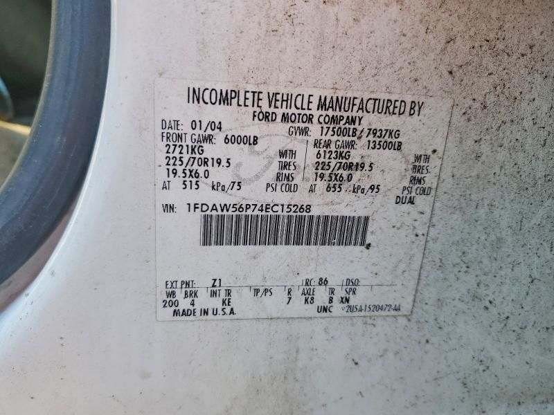 2004 Ford F550 Super Duty Dump Truck