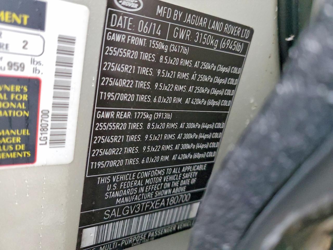 2014 Land Rover Range Rover 5.0l V8 Autobiography
