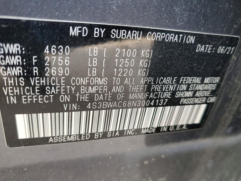 2022 Subaru Legacy Premium