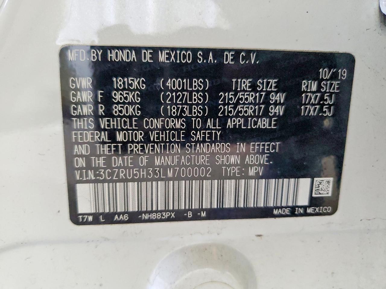 2020 Honda Hr-v lx