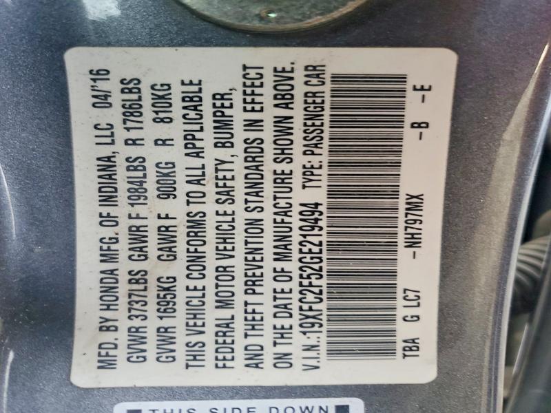 2016 Honda Civic lx