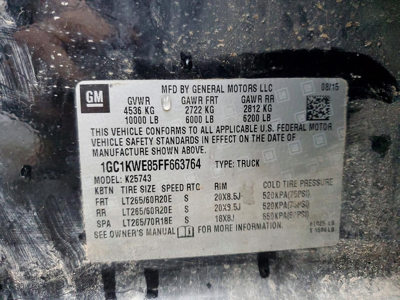 2015 Chevrolet Silverado K2500 Heavy Duty LTZ