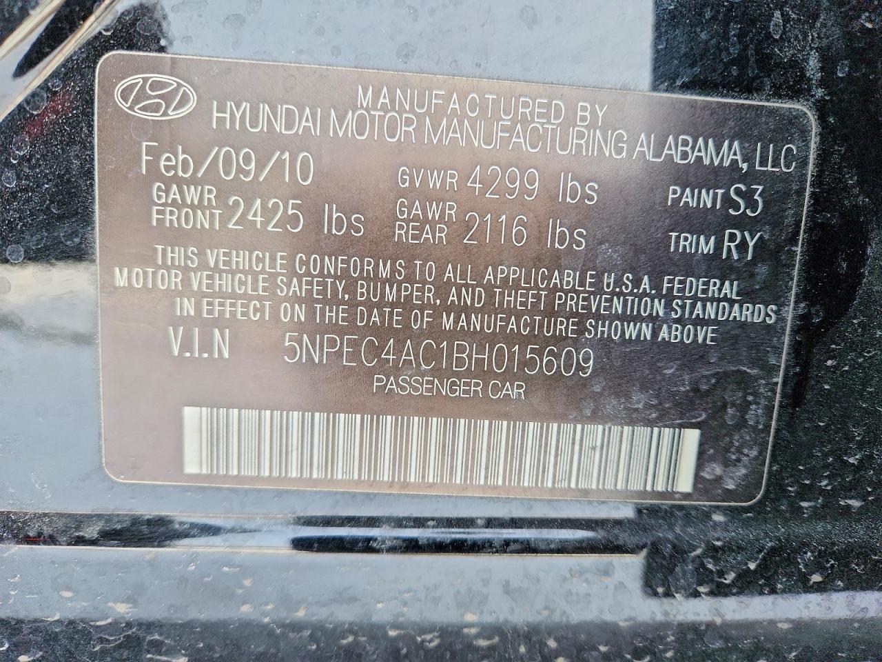 2011 Hyundai Sonata se