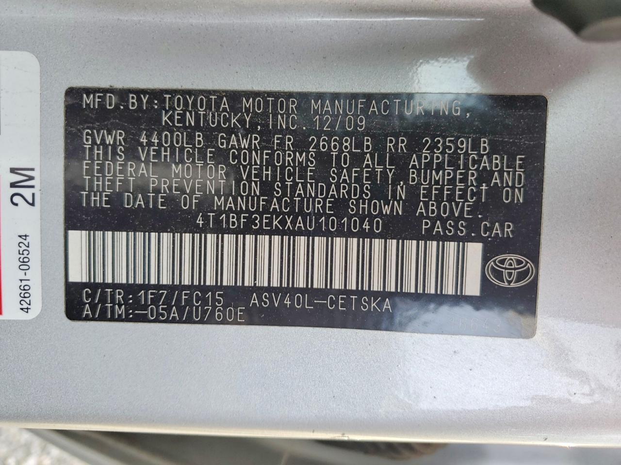 2010 Toyota Camry Base