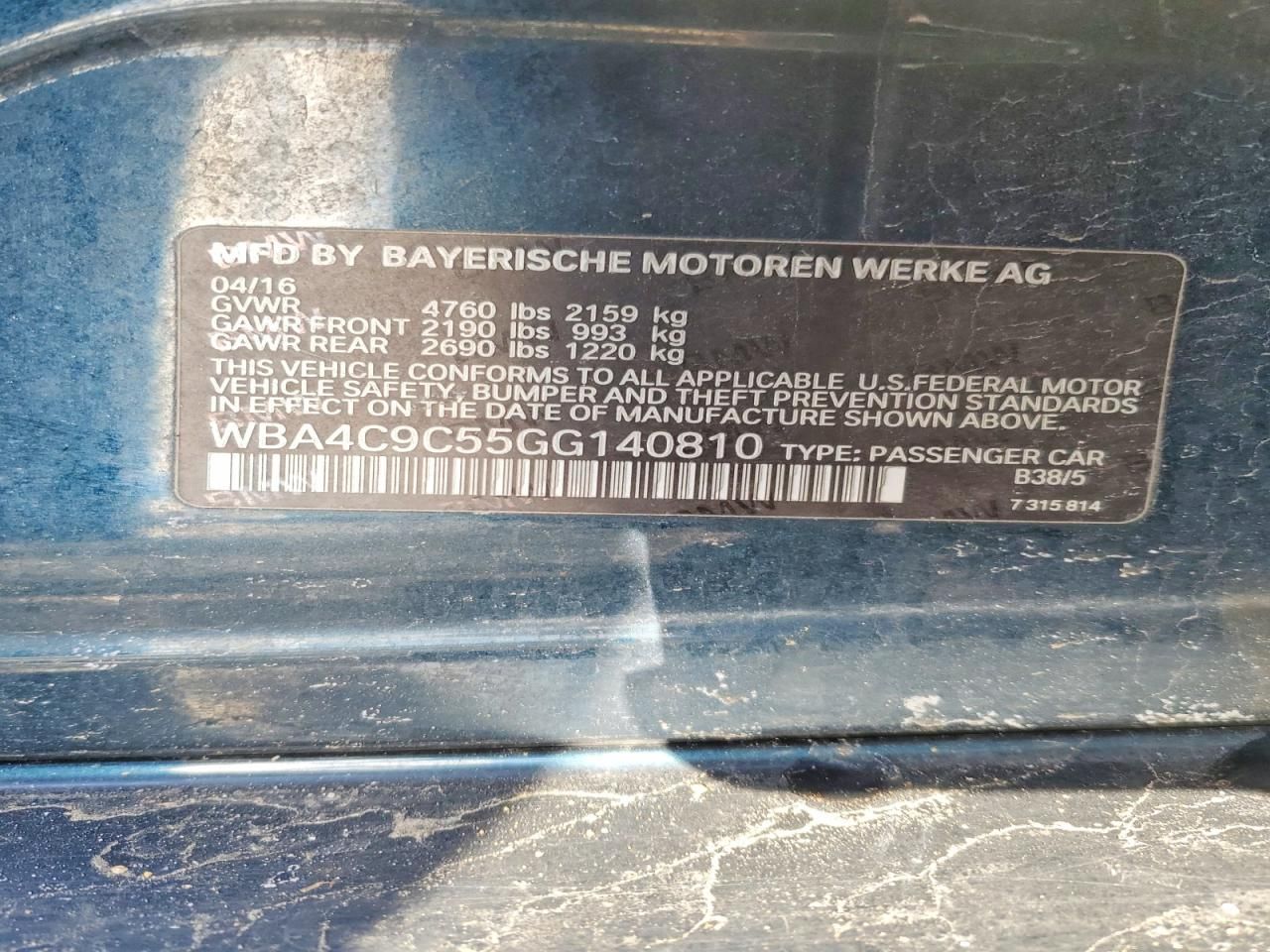 2016 BMW 428 xi Gran Coupe Sulev