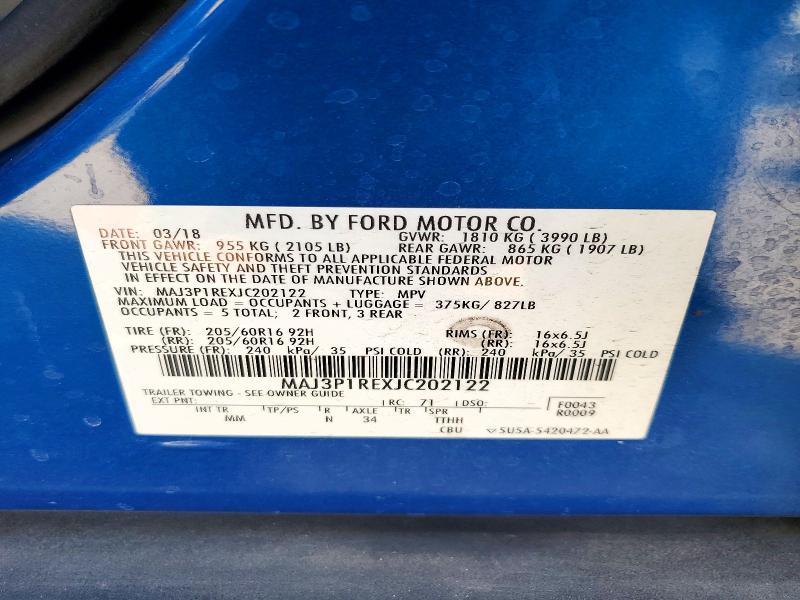 2018 Ford Ecosport s