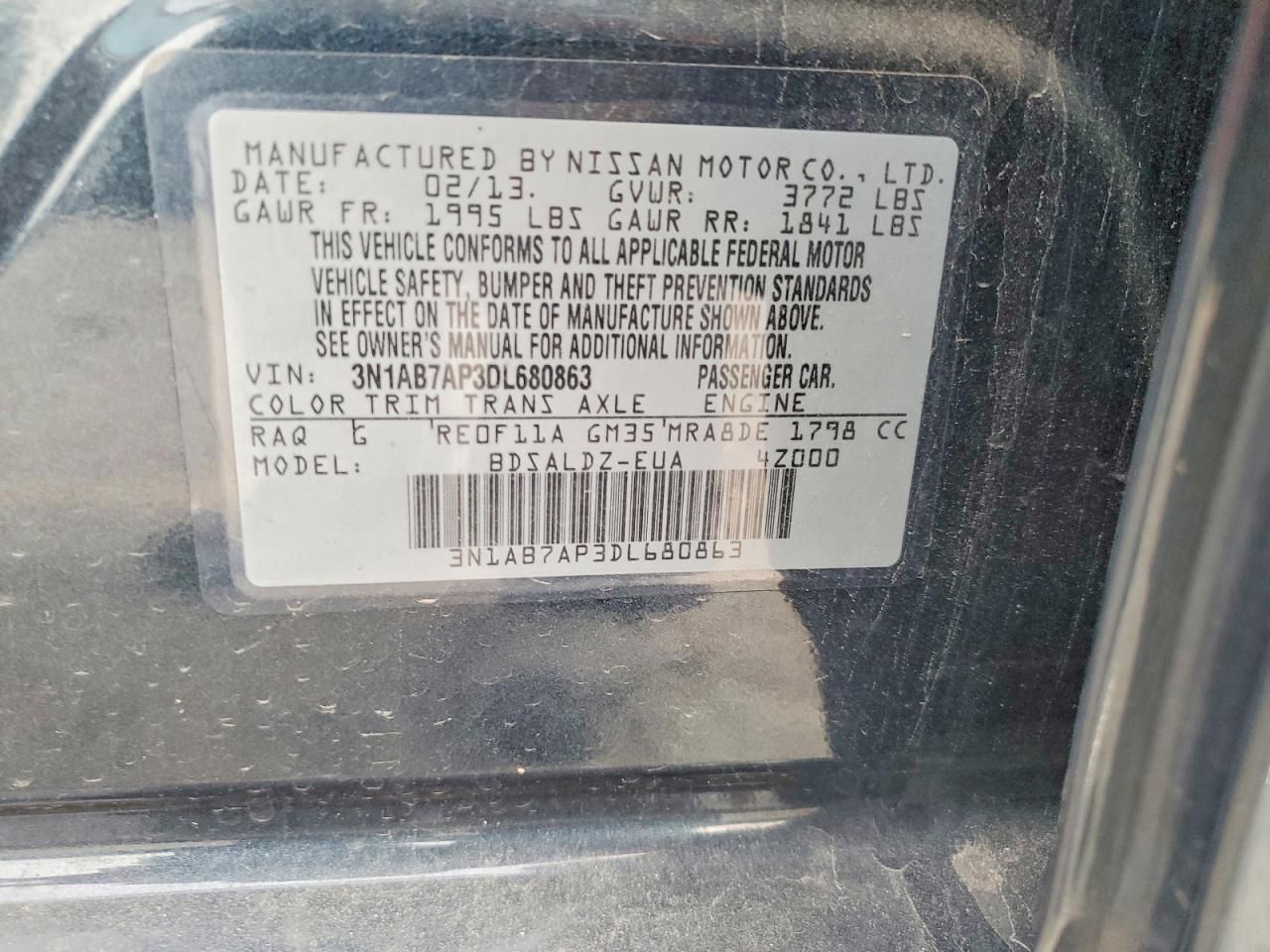 2013 Nissan Sentra s