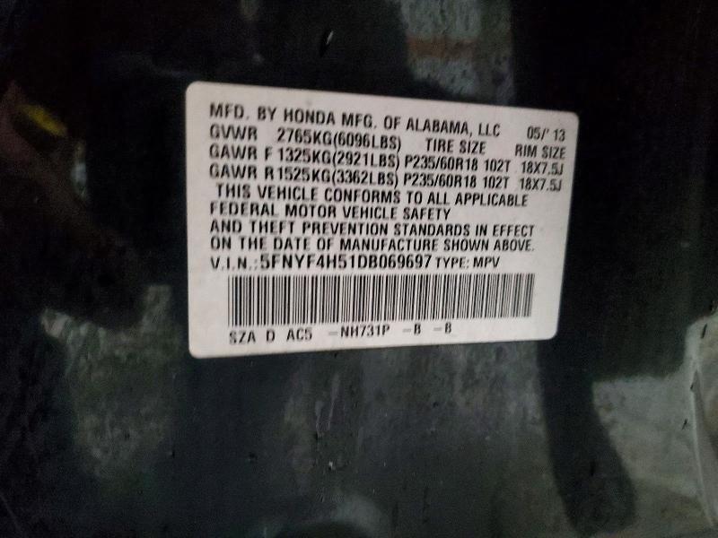 2013 Honda Pilot exl