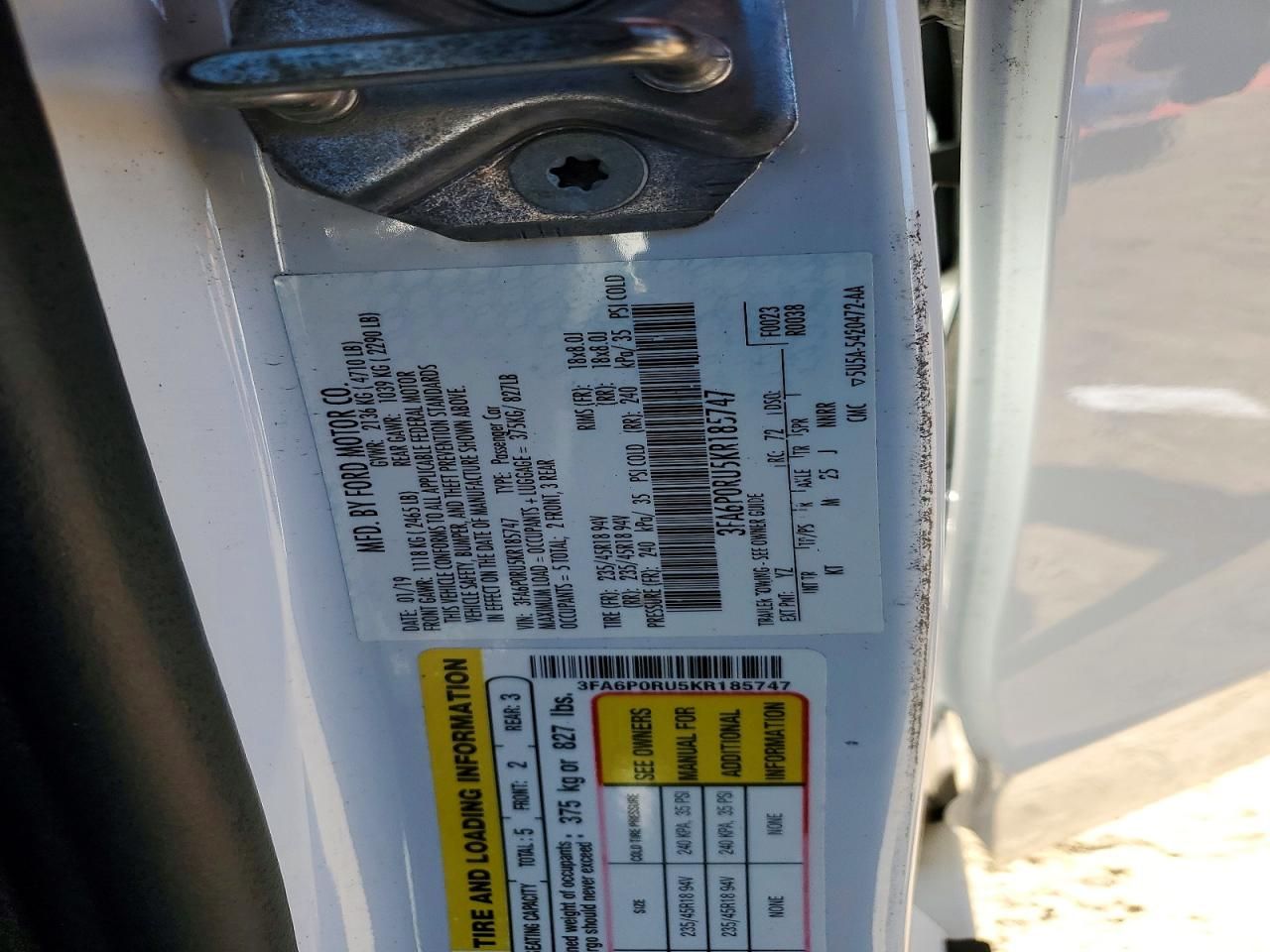 2019 Ford Fusion Titanium