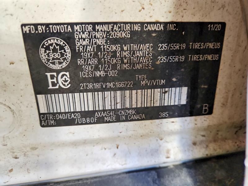 2021 Toyota Rav4 xle