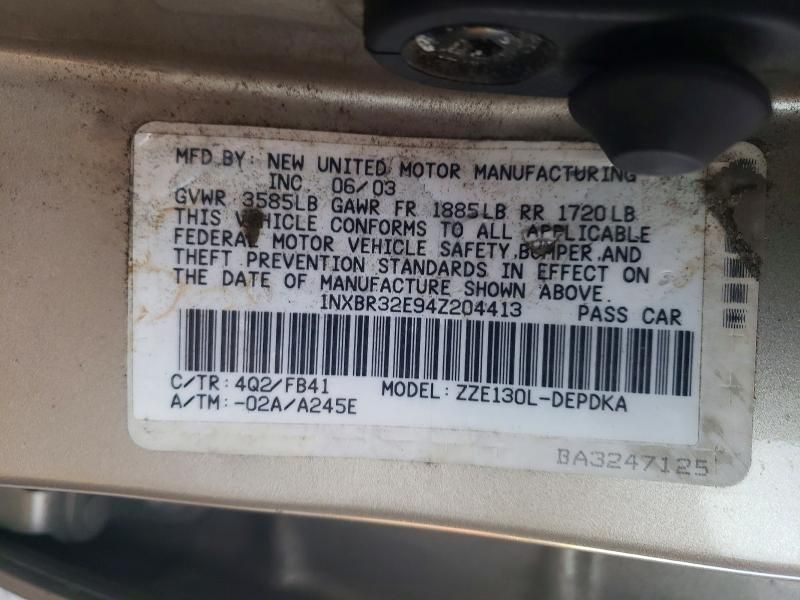 2004 Toyota Corolla ce