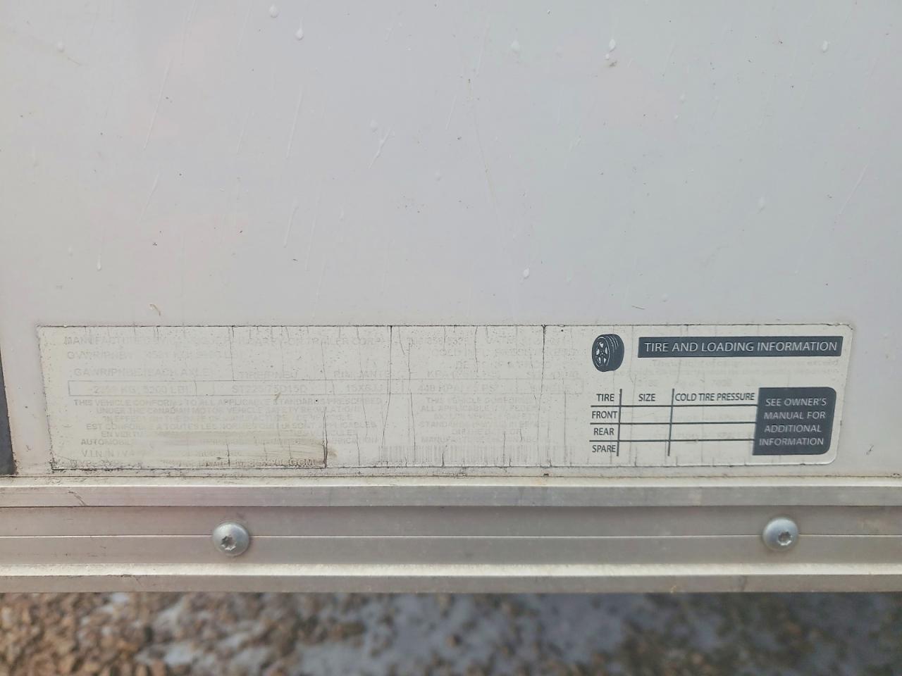 2012 Carry-On 2012 Airstream Enclosed Cargo Trailer