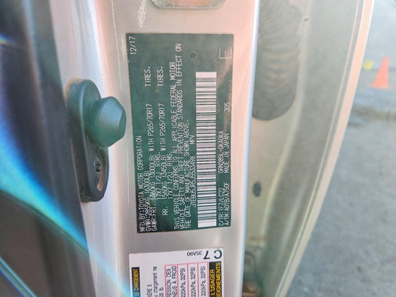 2018 Toyota 4runner Sr5/sr5 Premium