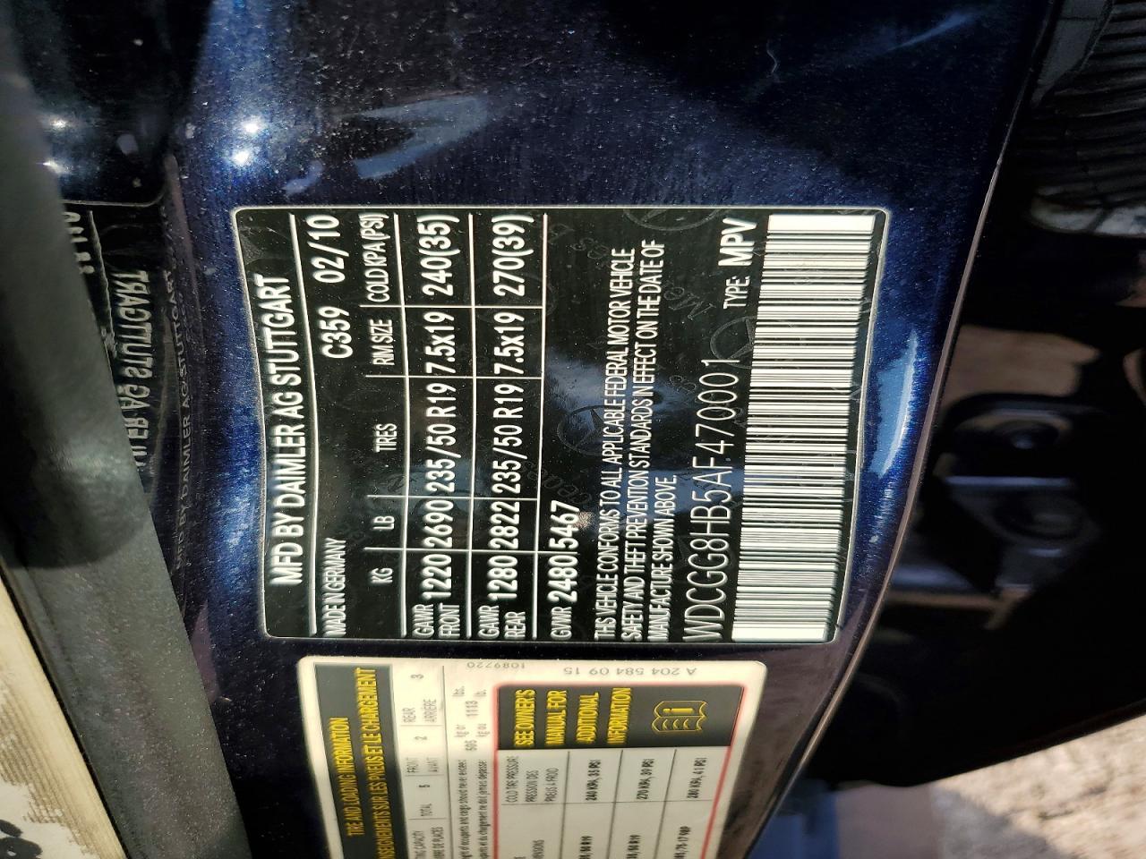 2010 Mercedes-Benz Glk 350 4matic