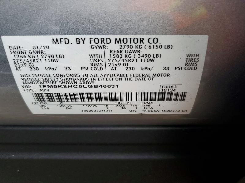 2020 Ford Explorer Platinum