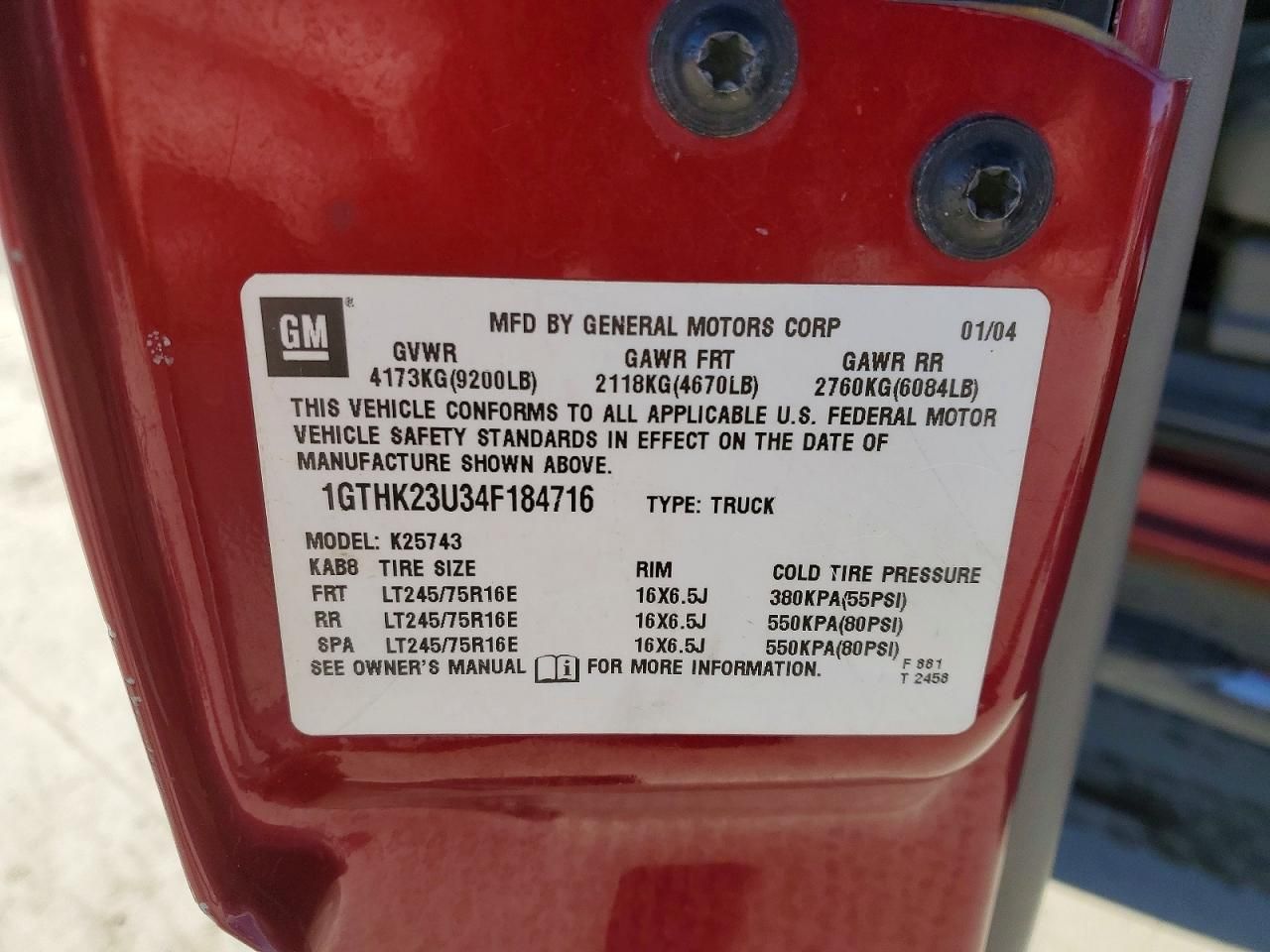 2004 GMC Sierra K2500 Heavy Duty