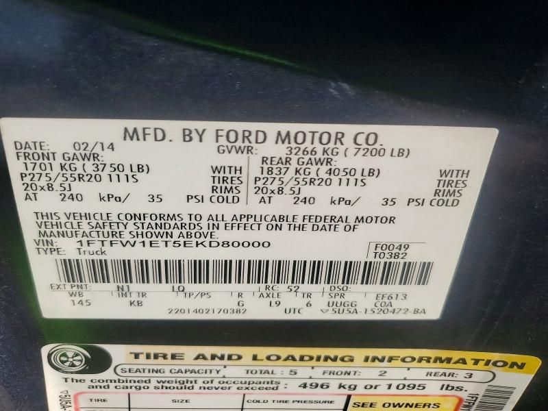 2014 Ford F150 Supercrew