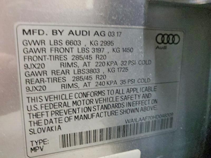 2017 Audi Q7 Premium Plus