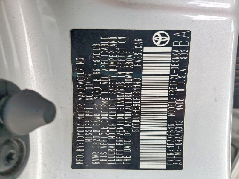 2014 Toyota Corolla l