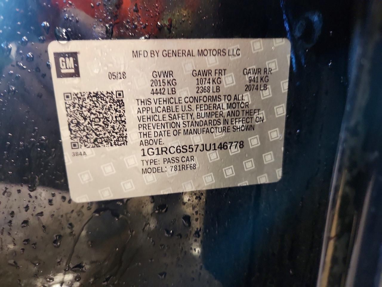 2018 Chevrolet Volt lt