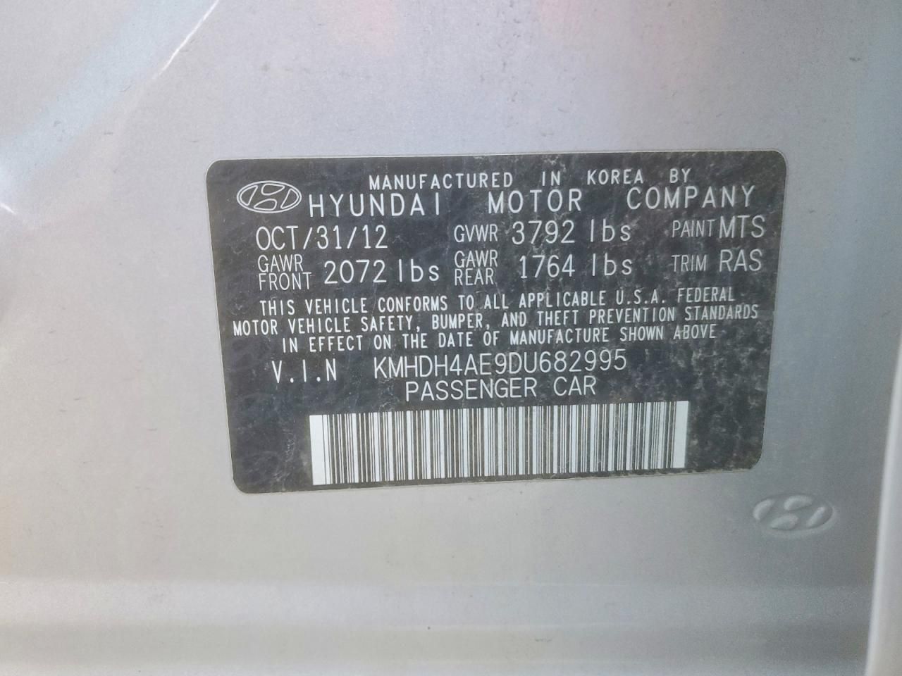 2013 Hyundai Elantra gls