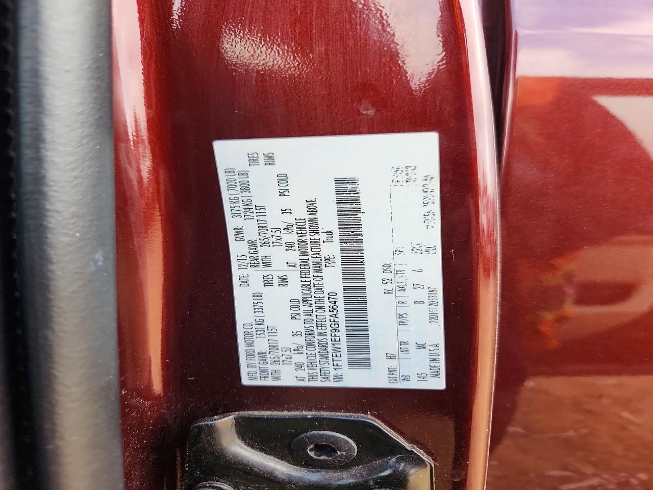 2016 Ford F150 Supercrew