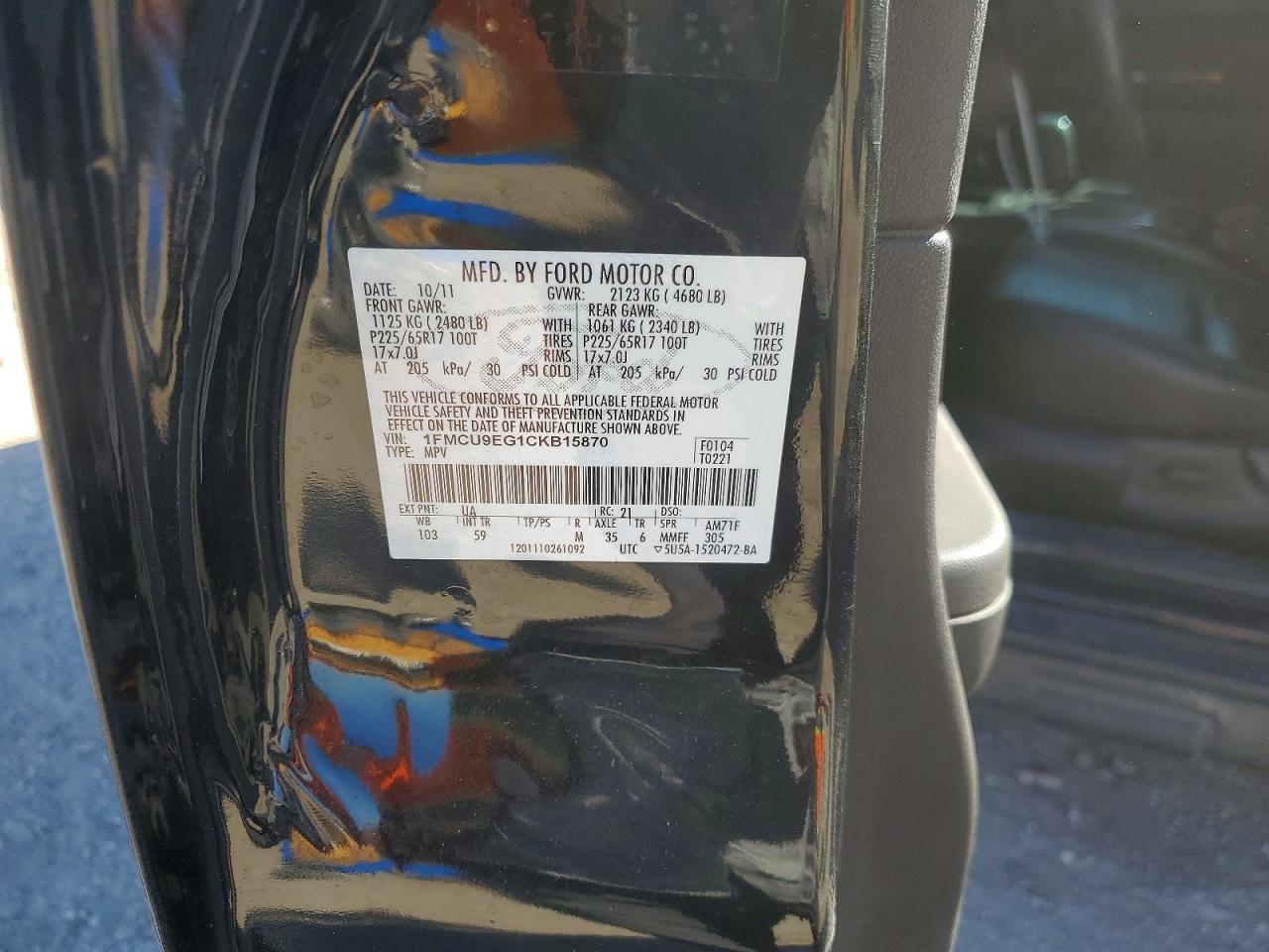 2012 Ford Escape Limited
