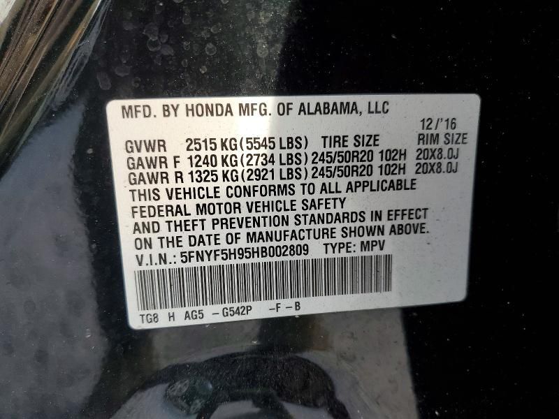 2017 Honda Pilot Touring