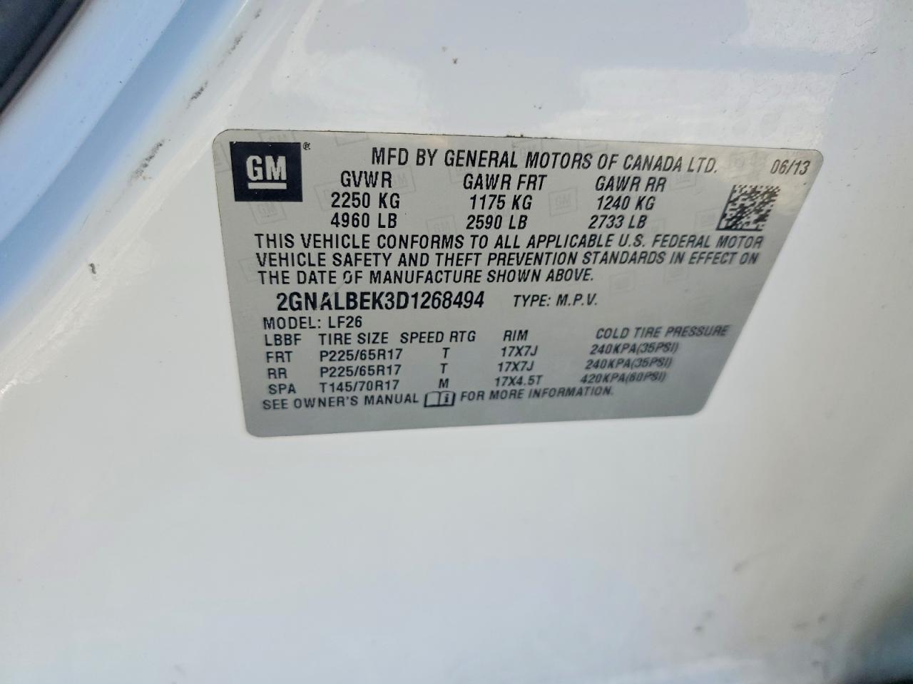 2013 Chevrolet Equinox ls