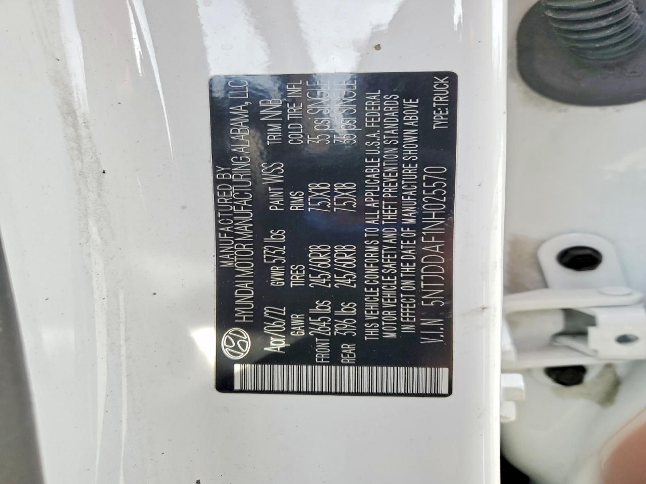 2022 Hyundai Santa Cruz sel Premium