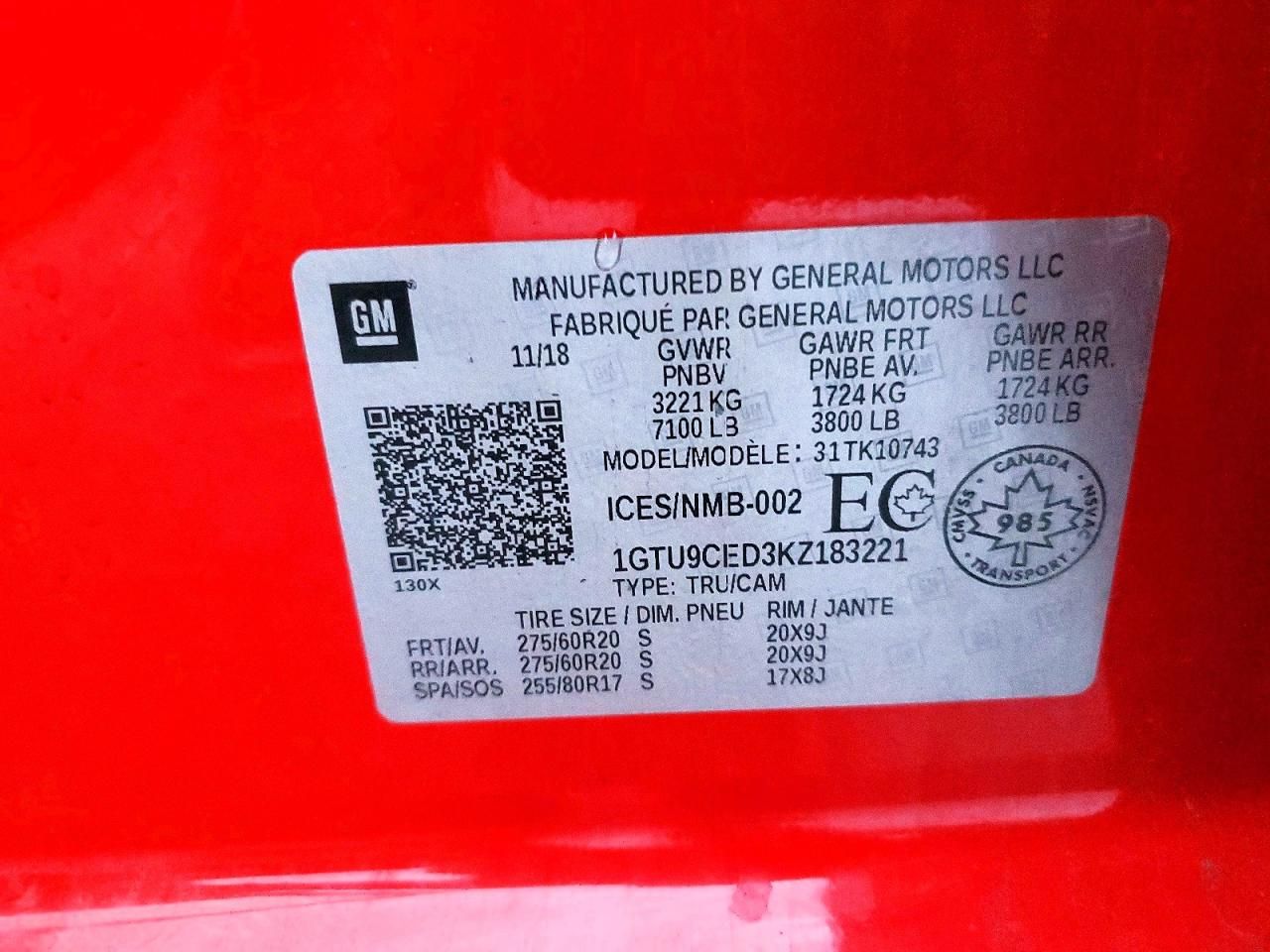 2019 GMC Sierra K1500 Elevation