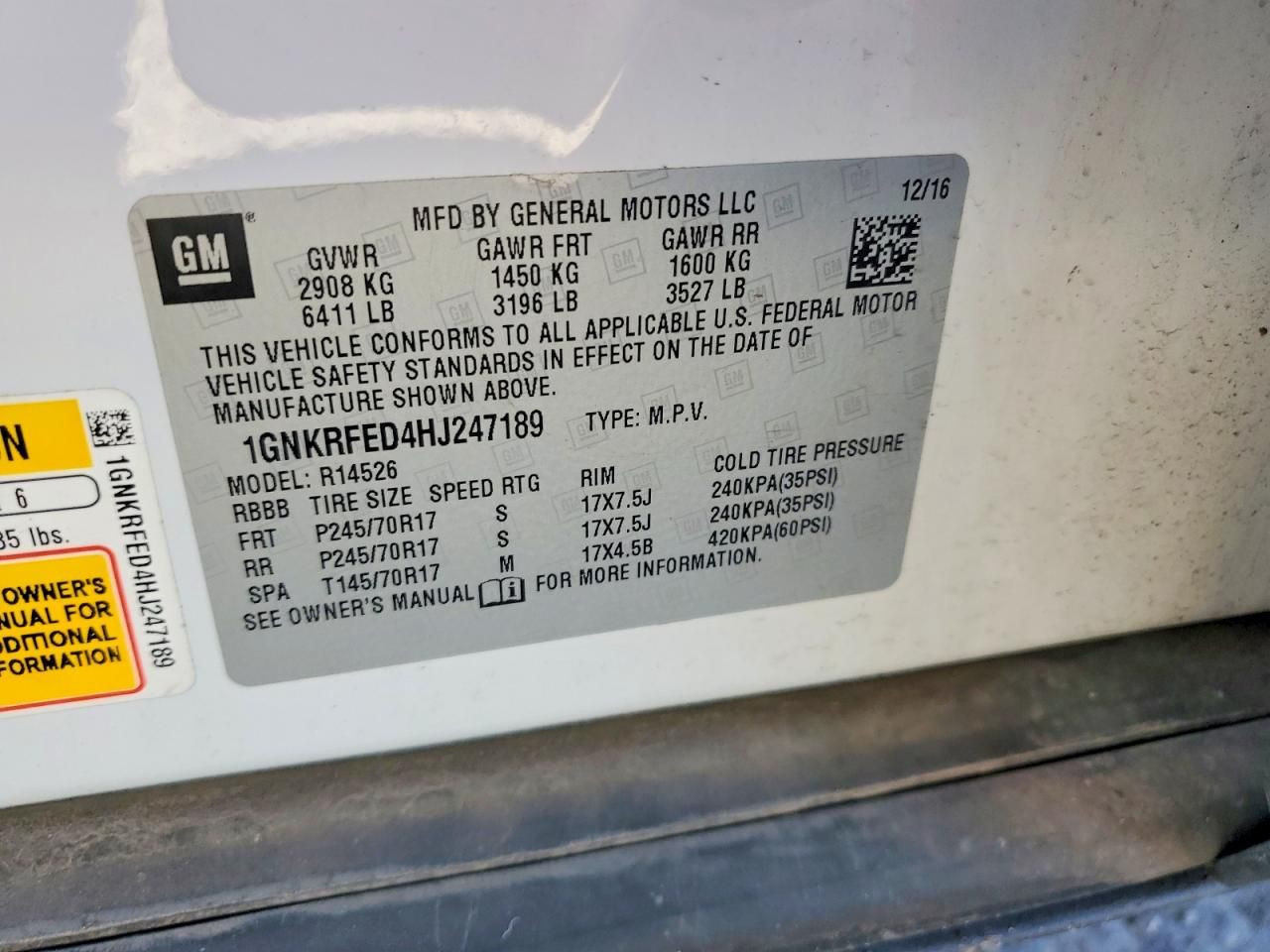 2017 Chevrolet Traverse ls