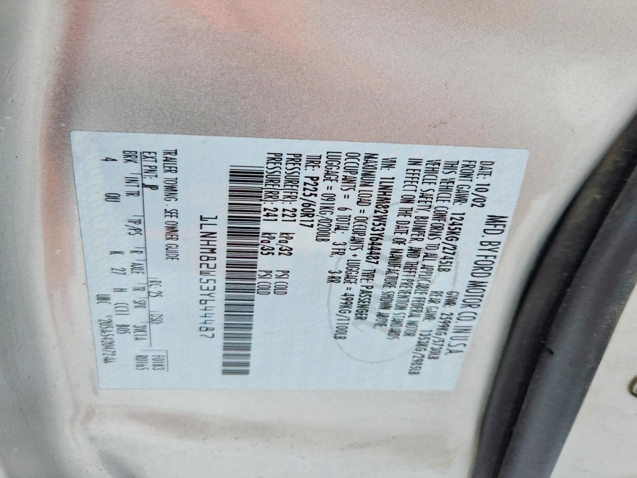 2003 Lincoln Town car Signature