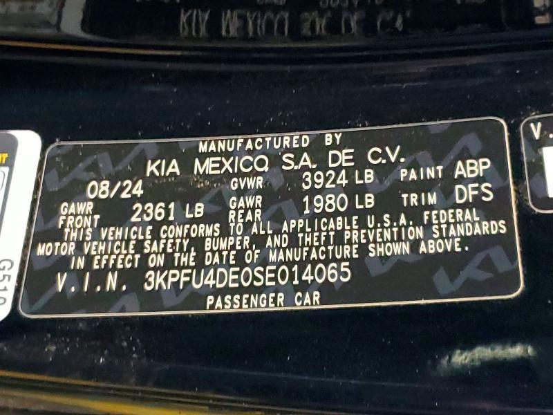 2025 KIA K4 ex