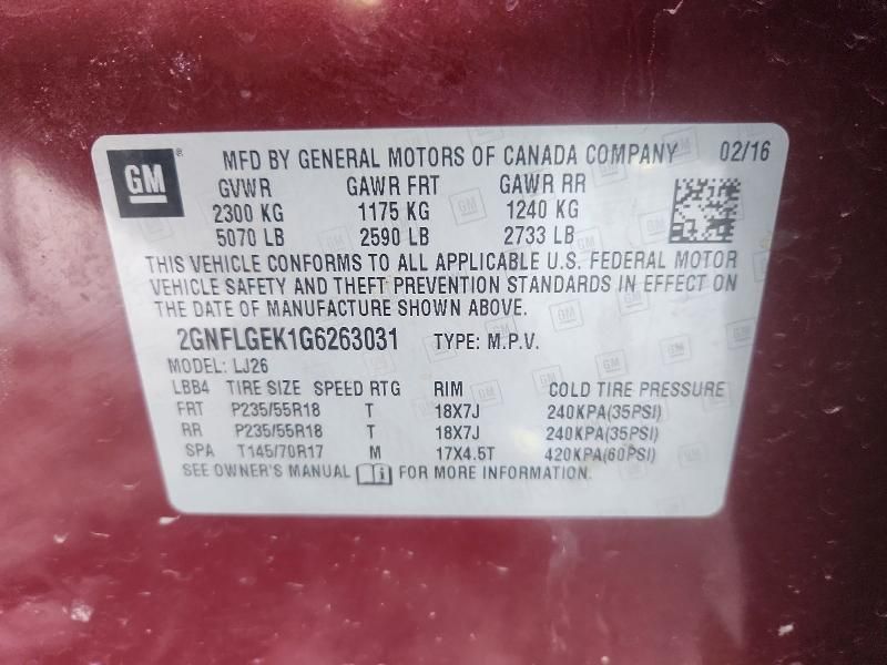 2016 Chevrolet Equinox ltz