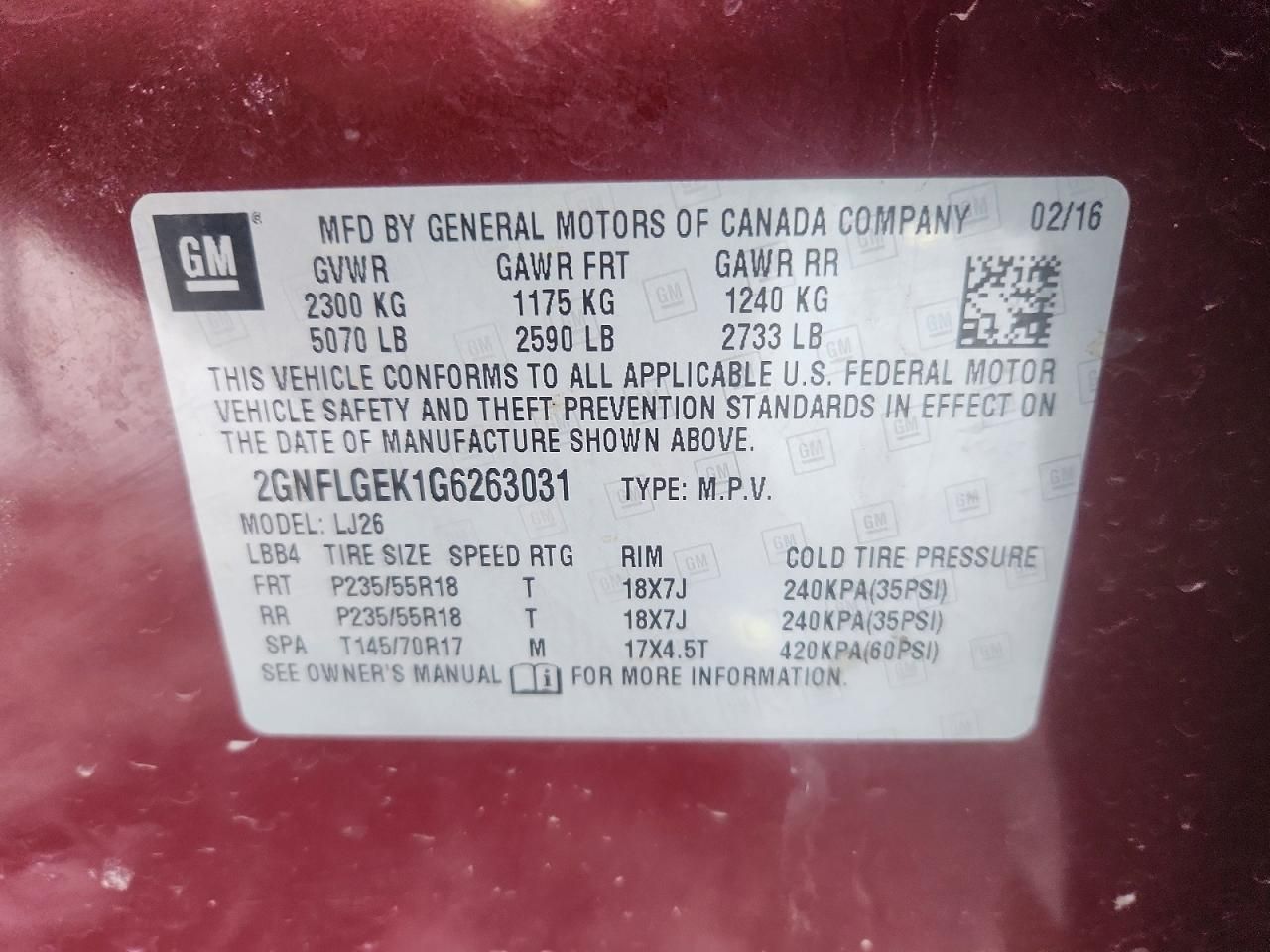 2016 Chevrolet Equinox ltz