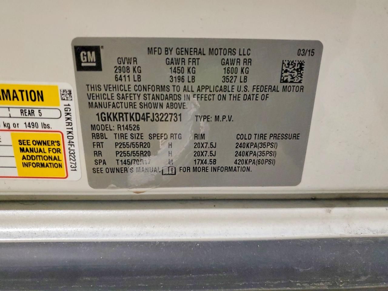 2015 GMC Acadia Denali