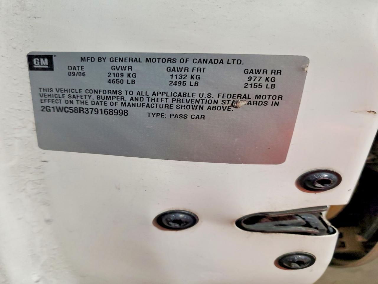 2007 Chevrolet Impala lt