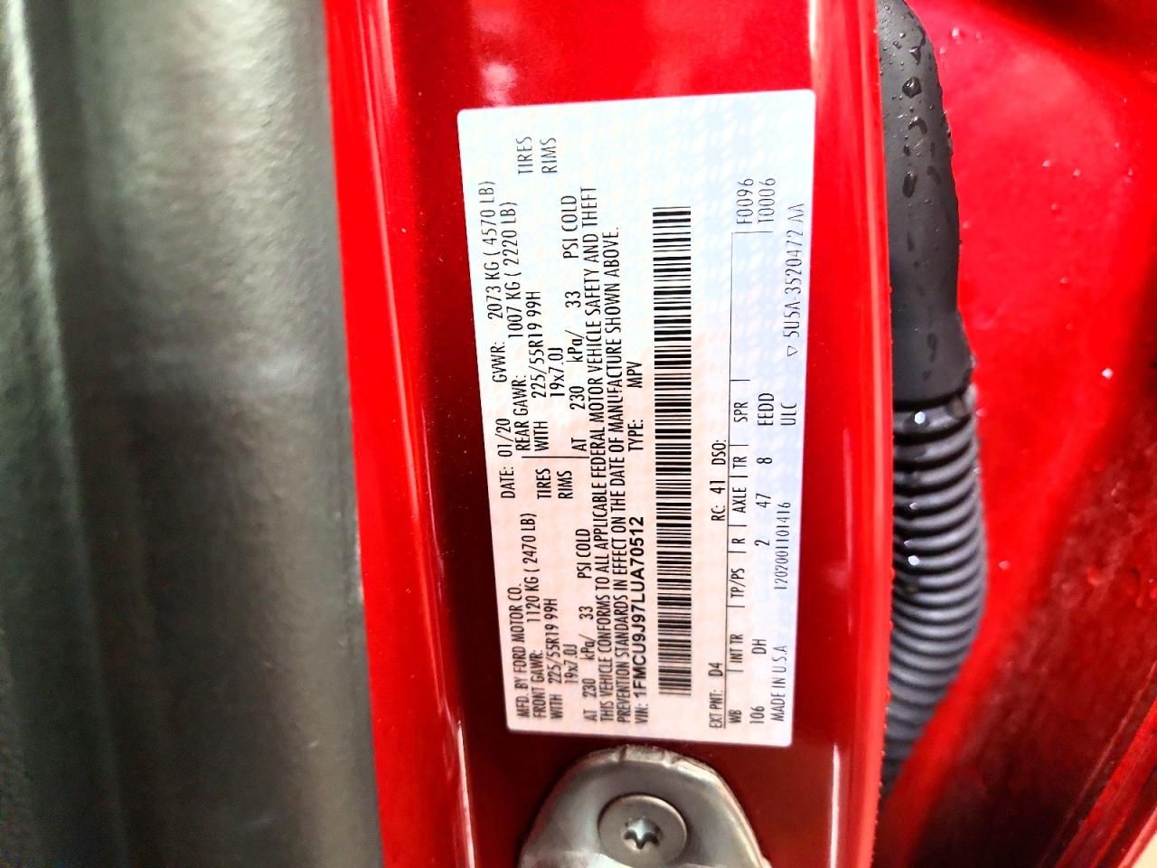 2020 Ford Escape Titanium