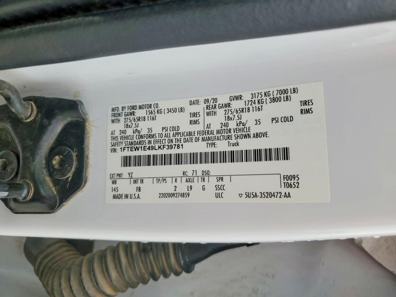 2020 Ford F150 Supercrew