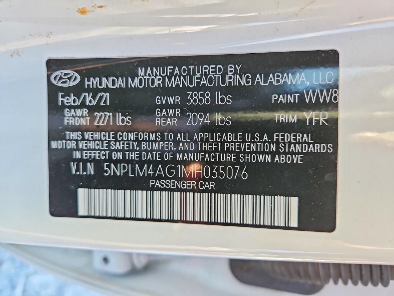 2021 Hyundai Elantra sel