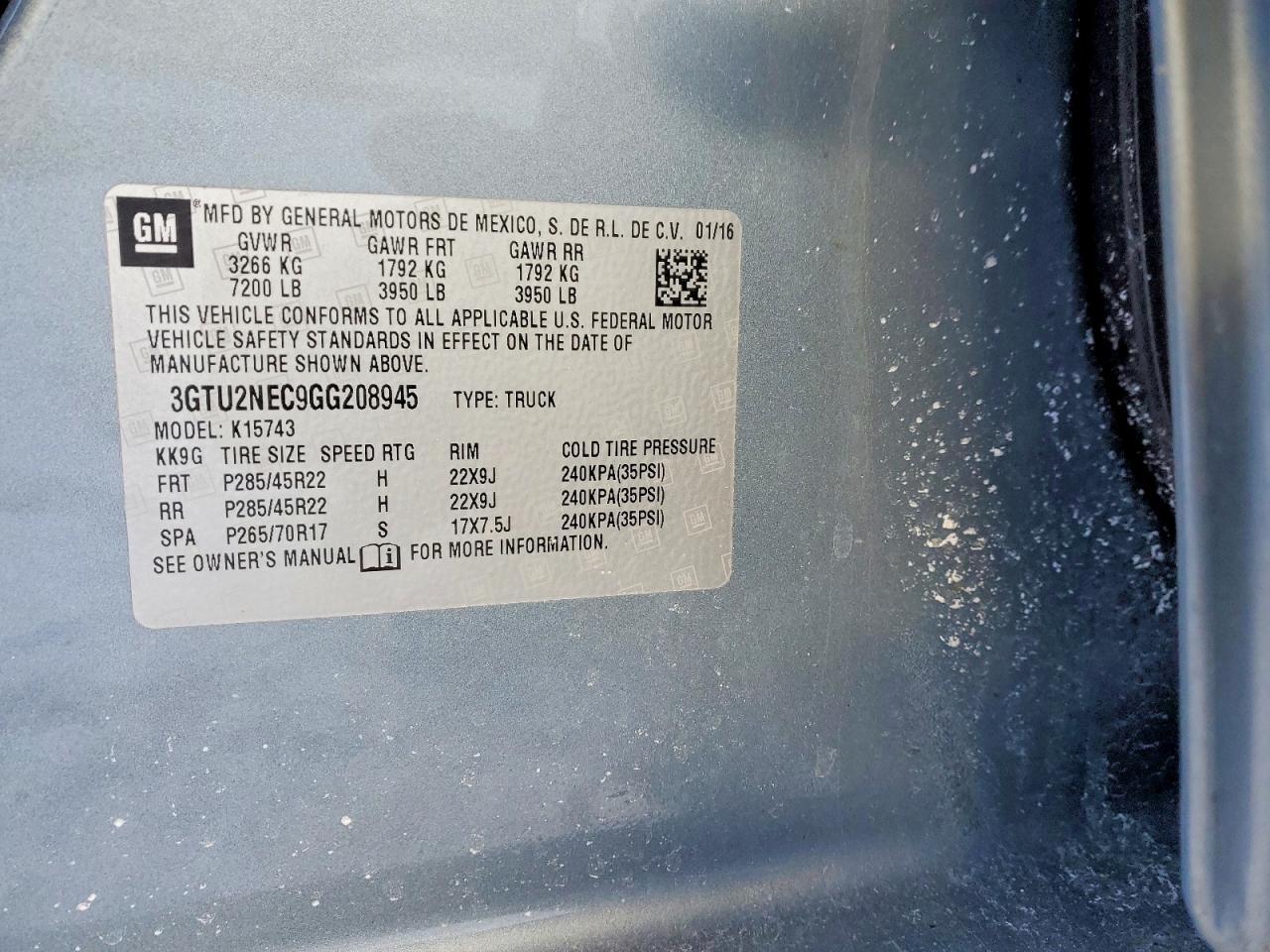 2016 GMC Sierra K1500 slt
